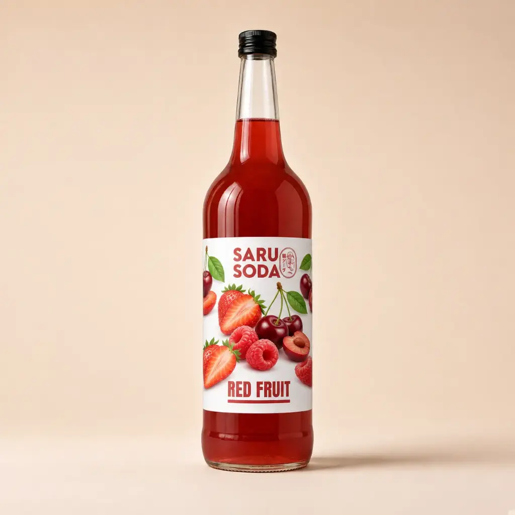 Kids stuff red syrup fles liter