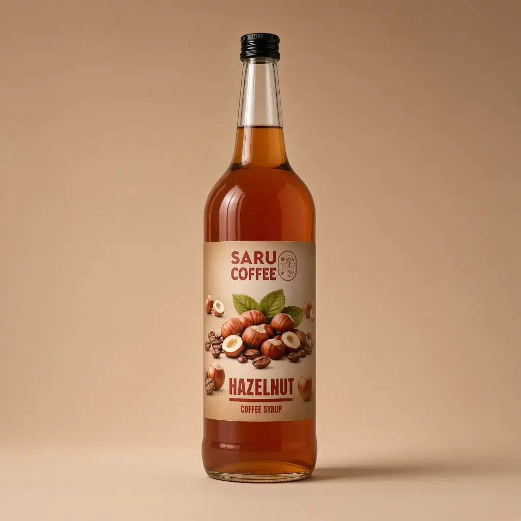 Koffie hazelnoot siroop 0,5 liter bio